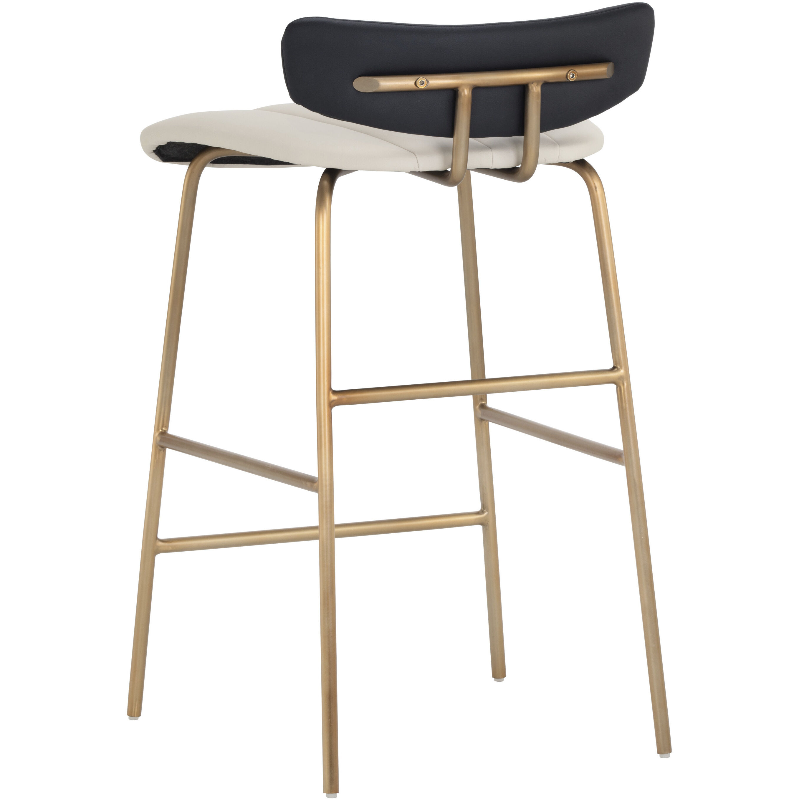 Lorelei 31 inch Dillon Cream / Dillon Black Counter Stool